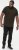 D555 RAUL AOP Jersey Polo With Jacquard Collar, Ribs And Chest Pocket Black - Polos - Polos 2XL-8XL