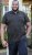 D555 RAUL AOP Jersey Polo With Jacquard Collar, Ribs And Chest Pocket Black - Polos - Polos 2XL-8XL