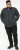 D555 ABERDARE Knitted Zip Through Sweater With Bonded Check Lining Charcoal Marl - Sudaderas - Sudaderas 2XL-12XL