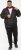 D555 Rudy Showerproof Fleece Lined Jacket With Packaway Hood - Black - Chaquetas - Chaquetas Tallas Grandes 2XL-8XL