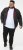 D555 Rudy Showerproof Fleece Lined Jacket With Packaway Hood - Black - Chaquetas - Chaquetas Tallas Grandes 2XL-8XL