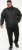 D555 Rudy Showerproof Fleece Lined Jacket With Packaway Hood - Black - Chaquetas - Chaquetas Tallas Grandes 2XL-8XL