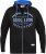 D555 LINGARD Full Zip Hoody With Original Chest Print Black - Sudaderas - Sudaderas 2XL-12XL