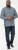 D555 MANGALA Geometric AOP Long Sleeve Shirt With Concealed Button Down Collar Navy - Camisas - Camisas 2XL-10XL