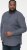 D555 MORGAN Micro AOP Long Sleeve Shirt With Concealed Button Down Collar Navy - Camisas - Camisas 2XL-10XL