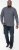 D555 MORGAN Micro AOP Long Sleeve Shirt With Concealed Button Down Collar Navy - Camisas - Camisas 2XL-10XL