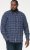 D555 SONNY Navy Check Long Sleeve Shirt With Chest Patch Pocket & Button Down Collar Navy Check - Camisas - Camisas 2XL-10XL