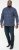 D555 SONNY Navy Check Long Sleeve Shirt With Chest Patch Pocket & Button Down Collar Navy Check - Camisas - Camisas 2XL-10XL