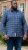 D555 SONNY Navy Check Long Sleeve Shirt With Chest Patch Pocket & Button Down Collar Navy Check - Camisas - Camisas 2XL-10XL