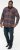 D555 SHERLOCK Check Overshirt With Two Patch Pockets & Button Down Collar Navy - Camisas - Camisas 2XL-10XL