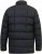 D555 CRISTIANO Puffer Jacket With Binding On Cuffs And Embroidery Badge On Sleeve Black - Chaquetas - Chaquetas Tallas Grandes 2XL-8XL