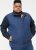 D555 FELIPE Zip Through Padded Gilet With Contrast Colour Lining And Rubber Badge Navy - Chaquetas - Chaquetas Tallas Grandes 2XL-8XL