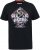 D555 MALCOM Snake And Roses Printed Crew Neck T-Shirt Black - Camisetas - Camisetas - 2XL-14XL