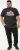 D555 LORNE Motor Bike Splatter Printed Crew Neck T-Shirt Washed Black - Camisetas - Camisetas - 2XL-14XL