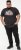 D555 LORNE Motor Bike Splatter Printed Crew Neck T-Shirt Washed Black - Camisetas - Camisetas - 2XL-14XL