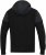 D555 DEAN Couture Zip Through Hoody With Woven Contrast Fabric Trim Black - Sudaderas - Sudaderas 2XL-12XL