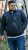 D555 ABERDARE Knitted Zip Through Sweater With Bonded Check Lining Navy Marl - Sudaderas - Sudaderas 2XL-12XL