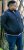 D555 ABERDARE Knitted Zip Through Sweater With Bonded Check Lining Navy Marl - Sudaderas - Sudaderas 2XL-12XL