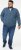 D555 ECCLES Cable Knitted Zip Through Sweater With Bonded Check Lining Denim Marl - Sudaderas - Sudaderas 2XL-12XL