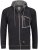 Adamo Michael Hoodie with Zipper Black - Sudaderas - Sudaderas 2XL-12XL
