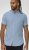 D555 Falmouth 1 Linen Mix Short Sleeve Shirt With Button Down Blue - Camisas - Camisas 2XL-10XL