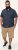 D555 Norwich Short Sleeve Micro AOP Shirt With Hidden Button Down Navy - Camisas - Camisas 2XL-10XL
