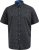 D555 Matlock Short Sleeve AOP Shirt With Hidden Button Down Black - Camisas - Camisas 2XL-10XL