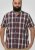 D555 Shields Button Down Collar Short Sleeve Shirt With Pocket Red Check - Camisas - Camisas 2XL-10XL