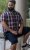 D555 Shields Button Down Collar Short Sleeve Shirt With Pocket Red Check - Camisas - Camisas 2XL-10XL