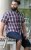 D555 Shields Button Down Collar Short Sleeve Shirt With Pocket Red Check - Camisas - Camisas 2XL-10XL