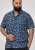 D555 Hartlepool Short Sleeve Vintage Car AOP Stretch Shirt Blue - Camisas - Camisas 2XL-10XL