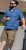 D555 Hartlepool Short Sleeve Vintage Car AOP Stretch Shirt Blue - Camisas - Camisas 2XL-10XL