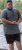 D555 Poole Circle Wave Printed Crew Neck T-shirt Khaki - Camisetas - Camisetas - 2XL-14XL