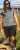 D555 Poole Circle Wave Printed Crew Neck T-shirt Khaki - Camisetas - Camisetas - 2XL-14XL