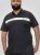 D555 Hinckley Stretch Polo With Contrast Tipping Collar Navy - Polos - Polos 2XL-8XL