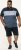 D555 Leeds Cut And Sew Polo With Jacquard Collar And Cuffs Navy - Polos - Polos 2XL-8XL