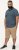D555 Woolwich AOP Polo Shirt With Ribbed Collar Blue - Polos - Polos 2XL-8XL