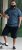 D555 Woolwich AOP Polo Shirt With Ribbed Collar Blue - Polos - Polos 2XL-8XL