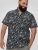 D555 Worthing Surf AOP Short Sleeve Button Down Collar Shirt Navy - Camisas - Camisas 2XL-10XL