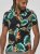 D555 Selby Hawaiian AOP Short Sleeve Revere Collar Shirt Black - Camisas - Camisas 2XL-10XL