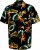 D555 Selby Hawaiian AOP Short Sleeve Revere Collar Shirt Black - Camisas - Camisas 2XL-10XL