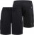 D555 Wigan 2 Elasticated Waist Fleece Cargo Shorts Black - Pantalones y cortos de chándal - Pantalones y Pantalones cortos de chándal - 2XL-12XL
