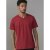 D555 Signature V-neck T-shirt Red - Camisetas - Camisetas - 2XL-14XL