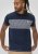 D555 Swansea Cut And Sew Crew Neck T-Shirt Navy - Camisetas - Camisetas - 2XL-14XL