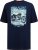 D555 Knowle Detroit Motor Bike Printed Crew Neck T-Shirt Navy - Camisetas - Camisetas - 2XL-14XL