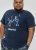 D555 Cameron Official Terminator Printed Crew Neck T-Shirt Dark Navy - Camisetas - Camisetas - 2XL-14XL