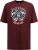 D555 Loughborough Official Gas Monkey Crew Neck T-Shirt Burgundy Black Twist - Camisetas - Camisetas - 2XL-14XL