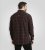 D555 Horsham Long Sleeve Shirt with Chest Pocket Burgundy/Black Check - Camisas - Camisas 2XL-10XL