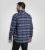 D555 Shrewsbury Long Sleeve with Chest Pocket Blue/Navy Check - Camisas - Camisas 2XL-10XL