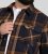 D555 Aldershot Long Sleeve Heavy Shacket Overshirt Tan/Navy Check - Camisas - Camisas 2XL-10XL